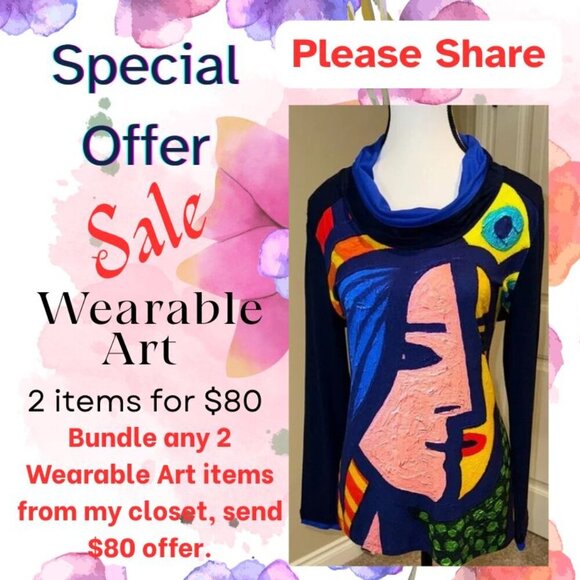 2/$80 Wearable Art Offer - Just Bundle & Offer! - Picture 1 of 1